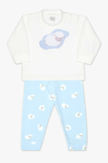 Pijama de soft ovelhinha azul para beb